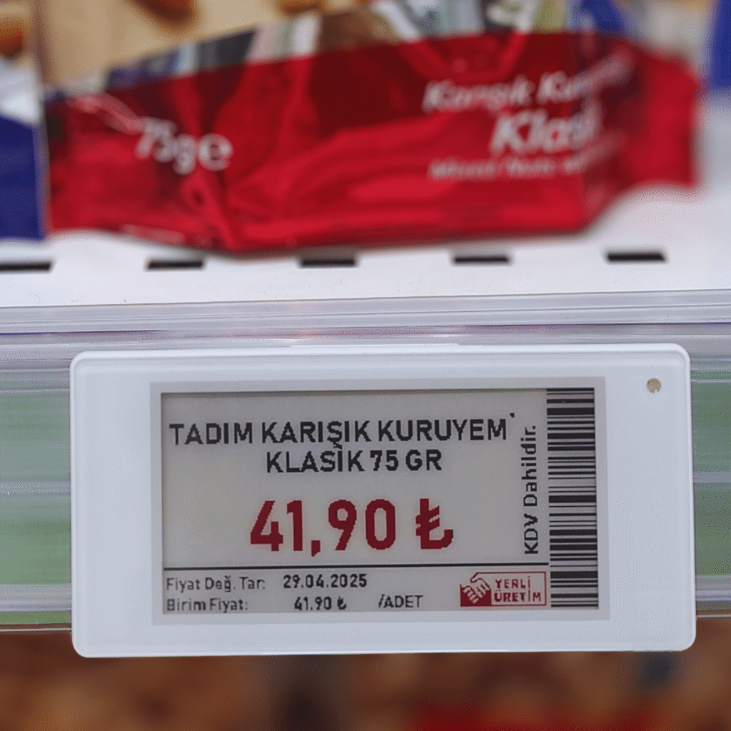 Marketlerde Dijital Raf Etiketi Marketlerde Dijital Raf Etiketi