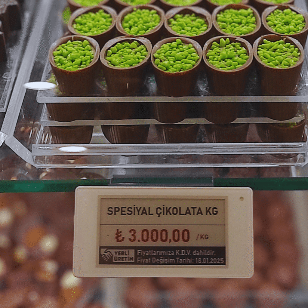 Cafe Akıllı Raf Etiketi