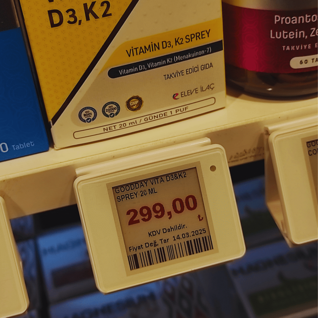 Eczane Elektronik Raf Etiketi Eczane Elektronik Raf Etiketi