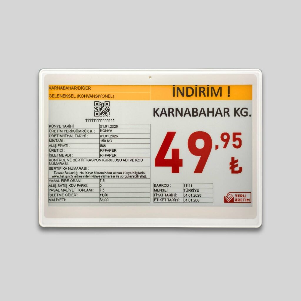 7.50 Dijital Etiket 7.50 Dijital Etiket