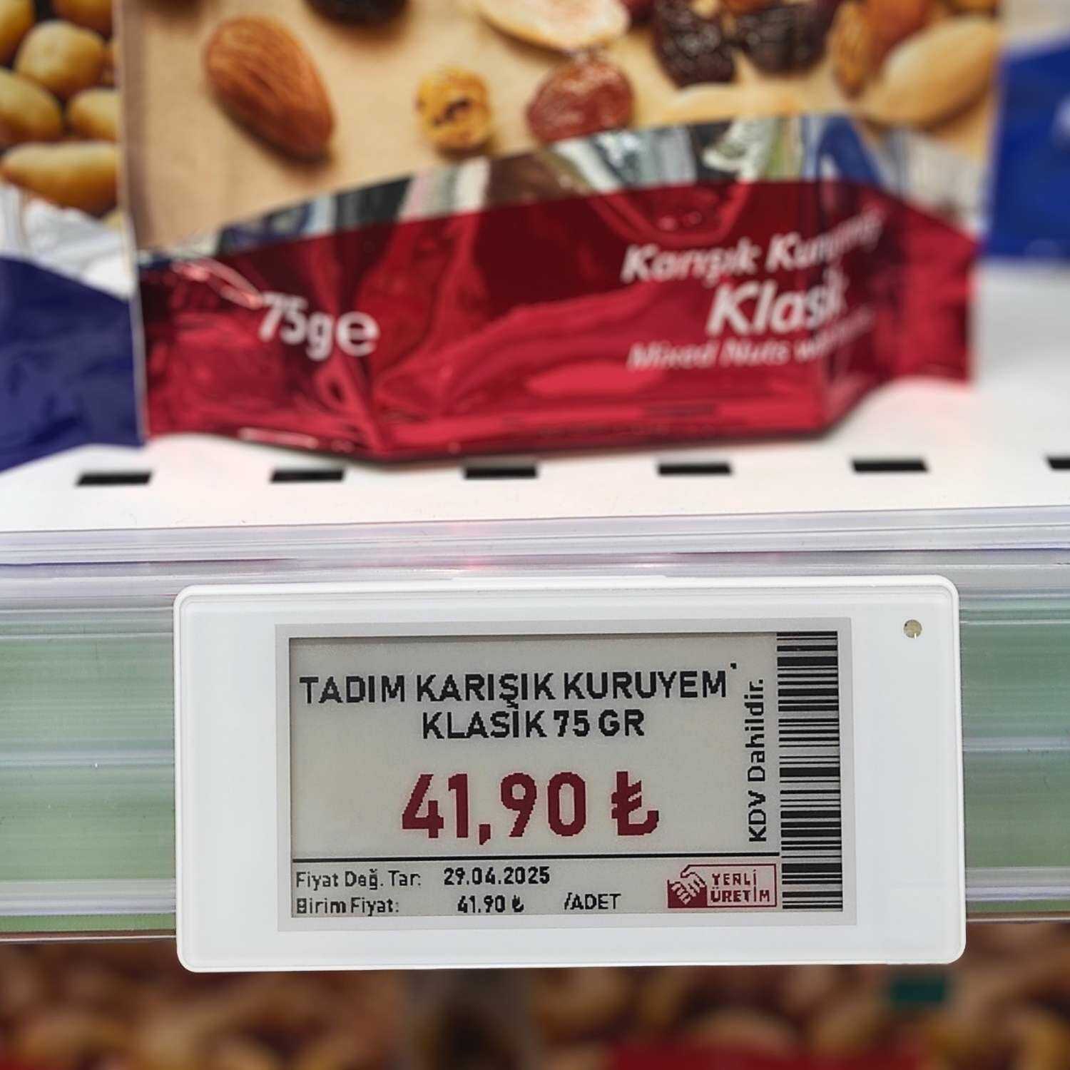 Pratag elektronik etiket market genel görünüm