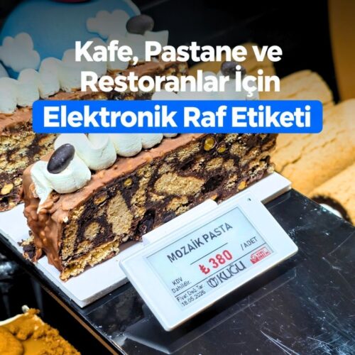 Cafe Pastane Elektronik Raf Etiketi Cafe Pastane Elektronik Raf Etiketi